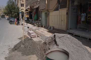 پیاده رو خیابان 16 متری خمینی شهر